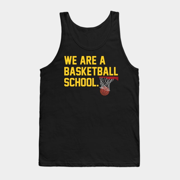 Basketball School Tank Top by One Team One Podcast